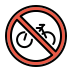 no bicycles